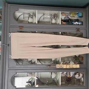 Women's Faux Leather Cream Leggings